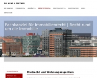 Website Henf Dr. & Partner Rechtsanwälte
