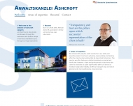 Willkommen bei der Anwaltskanzlei Ashcroft - Deutsch