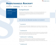 Website Ashcroft Michael A.C. Rechtsanwalt