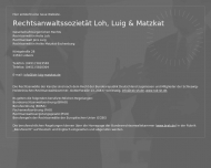 Website Loh, Luig, u. Matzkat Rechtsanwälte