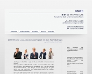 Website Sauer Rechtsanwälte