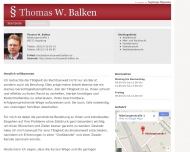 Bild Balken Thomas W. Rechtsanwalt