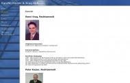 Website Kazzer Peter Rechtsanwalt und Patentanwalt