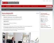 Website Kemmerling Klaus Rechtsanwalt
