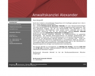 Website Weindel Alexander Rechtsanwalt