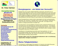 Bild Grtner Peter Dr. Energieberatung Planung von Solar- u. Regenwasseranlagen