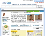 Website STERN TOURS Travelservice
