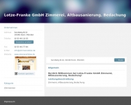 Bild Lotze-Franke GmbH Zimmerei, Altbausanierung, Bedachung