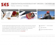 Website Stadtentwicklungsgesellschaft Dresden/Sachsen