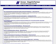 Website Gruner, Siegel & Partner Steuerberatungsgesellschaft
