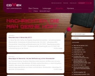 Website CONNEX Steuer- und Wirtschaftsberatung