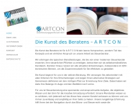 Website ARTCON Steuerberatungsgesellschaft