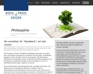 Website Biehl, Fried & Sieger Steuerberater Wirtschaftspr�fer vereidigter Buchpr�fer