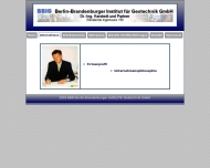 Website Ingenieurb�ro f. Grundbau u. Bodenmechanik Dr. Elmiger Dr. Karstedt