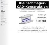 Bild Kleinschmager CAD-Konstruktionsbro Stahl-, Metall-, Massivbau