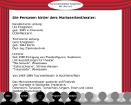 Website Marionettentheater Krieglstein