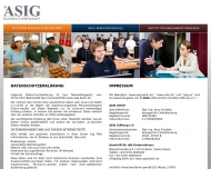 Website ASIG Gesellschaft f�r Unternehmensberatung