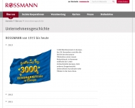 Website Rossmann Drogeriemärkte