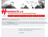 Website Hängematte - Notschlafstelle und Krisenhilfe für Suchtmittelabhängige
