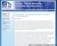 Website Deutsche Friedensgesellschaft Vereinigte Kriegsdienstgegner