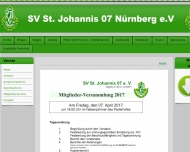 Website Sportvereinigung St. Johannis Nürnberg 07