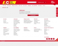 Website ACE Auto Club Europa e. V. Vertriebszentrum Düsseldorf