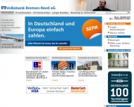 Website R + V Versicherung Agentur Volksbank Bremen-Nord