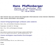 Bild Hans Pfaffenberger Werkzeug- und Maschinenbau GmbH