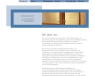 Website Bremenkamp Rechtsanwälte Wirtschaftsprüfer Steuerberater