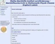 Website ABC-Mathe-Lernhilfe-Institut Fischer