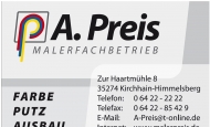Bild Preis A. Malerfachbetrieb