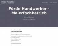 Website Förde Handwerker - Maler und Lackierer