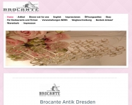 Website Brocante Antike Tafelkultur