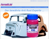Website FERRODIT ROSTUMWANDLER VERTRIEB - U. Letzel