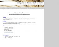 Website Antiquariat Thomas Rauh Berlin