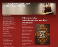 Website Geigenbauatelier Jörg Trautmann, München