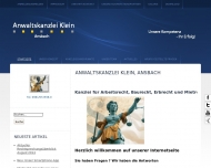 Bild Anwaltskanzlei Klein, Ansbach , Arbeitsrecht, Erbrecht,  Mietrecht