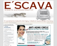 Website ESCAVA AntiAging Kosmetikstudio