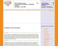 Website CTS - Time Critical Services