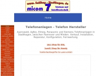 Website MICOM Telefonanlagen Installation
