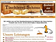 Website Tischlerei-Schoene - Ihr Tischler Fachbetrieb im Muldental/Leipzig