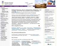 Website Michael Richter - Internationale Marketing- und Vertriebsberatung