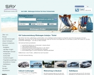 Website SAY Autovermietung