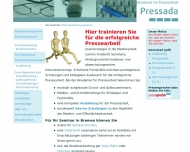 Website Akademie für Pressearbeit - Pressada
