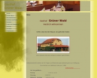Website Gasthof u. Pension "Gr�ner Wald"