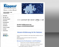 Website Küppers BÜROMANAGEMENT