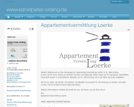 Website Appartementvermittlung Loerke