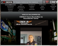 Website CREW19 Clever-Beschriften Team Düsseldorf