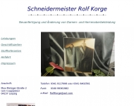 Website Rolf Korge, Schneidermeister