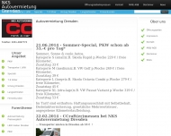 Website CC Rent a Car Dresden